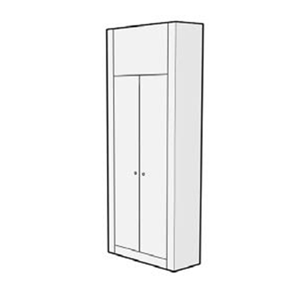 Cabinet (Wall Segment) H250 W100 D40 - 