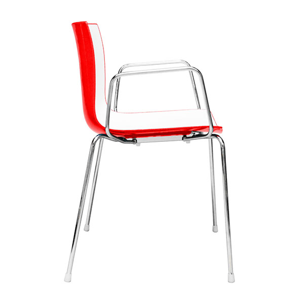 Chair Catifa red, armrests - 