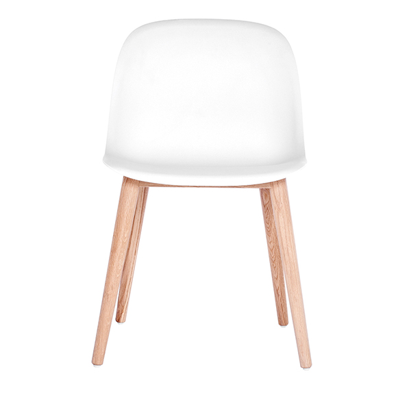 Chair Muuto Fiber white / oak - 