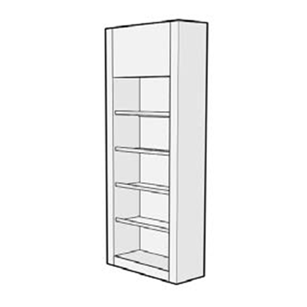 Shelf (Wall Segment) H250 W100 D40 cm - 